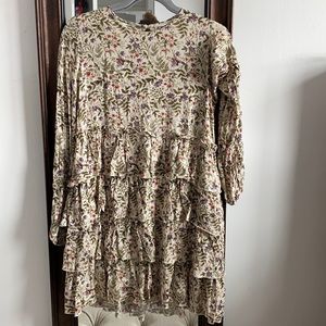 Floral Urban Outfitters mini dress.